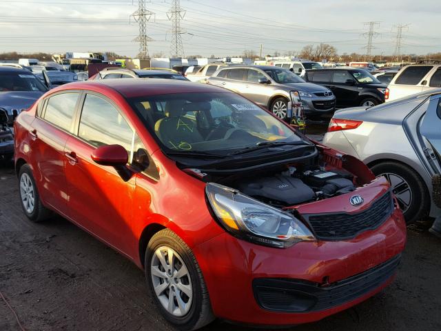 KNADM4A37D6285284 - 2013 KIA RIO LX RED photo 1