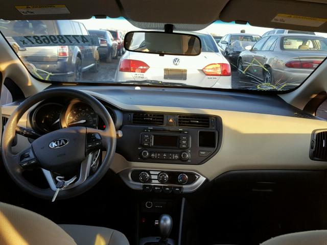 KNADM4A37D6285284 - 2013 KIA RIO LX RED photo 9