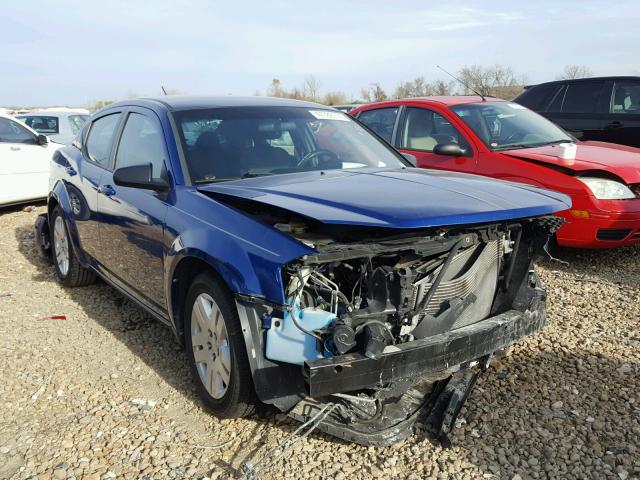 1C3CDZAB7DN690428 - 2013 DODGE AVENGER SE BLUE photo 1