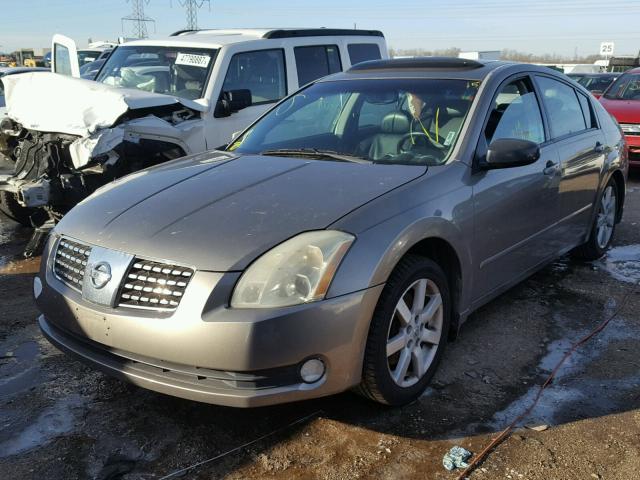 1N4BA41E54C926640 - 2004 NISSAN MAXIMA SE GRAY photo 2