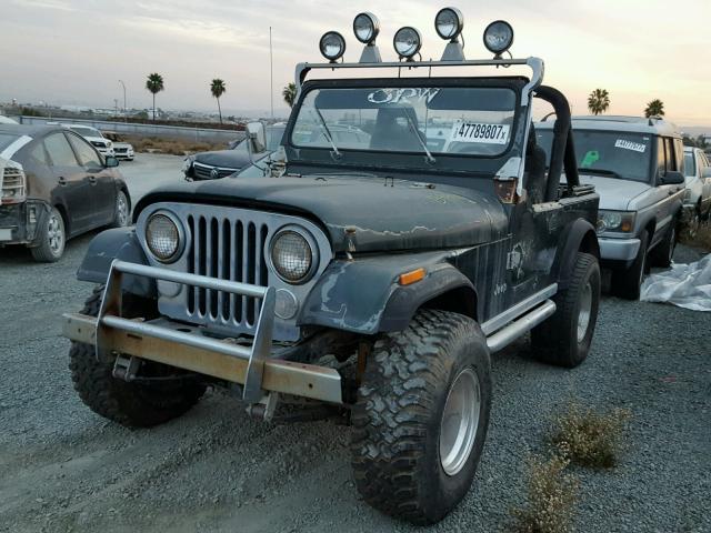 1JCCF87E0ET093357 - 1984 JEEP JEEP CJ7 GREEN photo 2