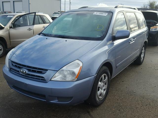 KNDMB233696303792 - 2009 KIA SEDONA EX BLUE photo 2