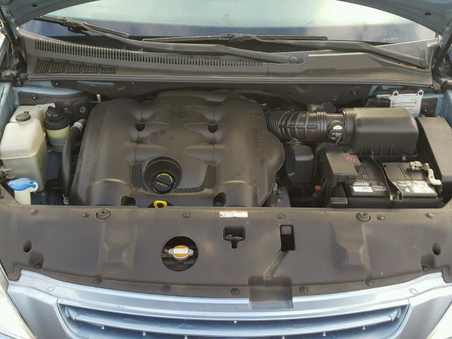 KNDMB233696303792 - 2009 KIA SEDONA EX BLUE photo 7