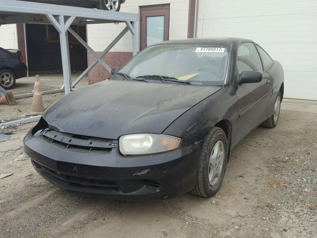 1G1JF12FX37122444 - 2003 CHEVROLET CAVALIER L BLACK photo 2