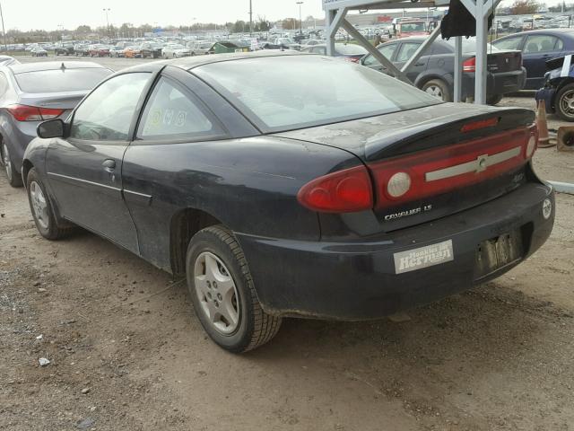 1G1JF12FX37122444 - 2003 CHEVROLET CAVALIER L BLACK photo 3