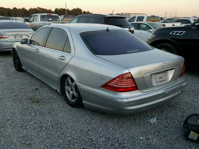WDBNG70J72A314033 - 2002 MERCEDES-BENZ S 430 SILVER photo 3