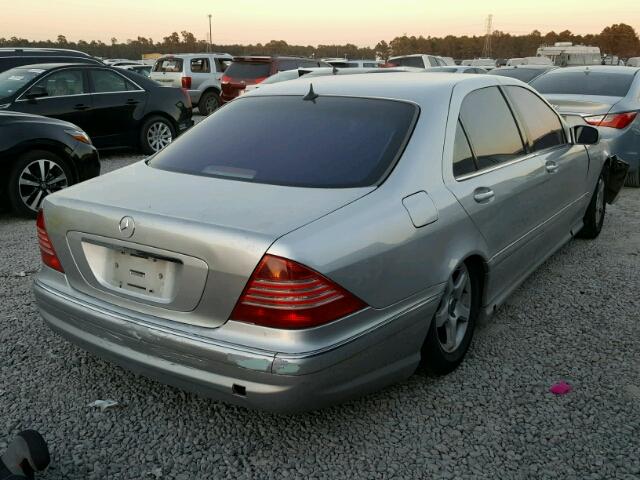 WDBNG70J72A314033 - 2002 MERCEDES-BENZ S 430 SILVER photo 4