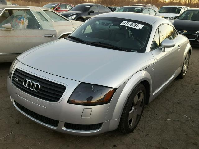 TRUWT28N321039911 - 2002 AUDI TT QUATTRO SILVER photo 2