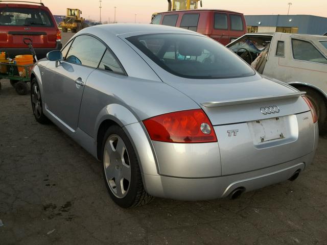 TRUWT28N321039911 - 2002 AUDI TT QUATTRO SILVER photo 3