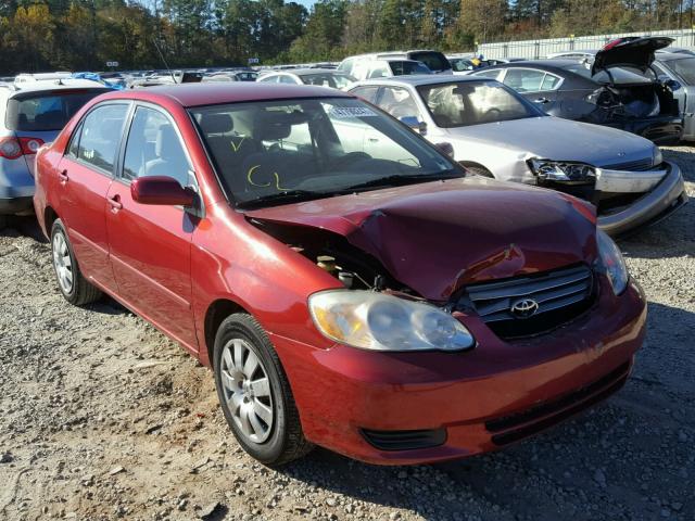 JTDBR32E542041615 - 2004 TOYOTA COROLLA CE BURGUNDY photo 1