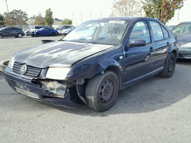 3VWRC29M2YM143943 - 2000 VOLKSWAGEN JETTA GL BLUE photo 2