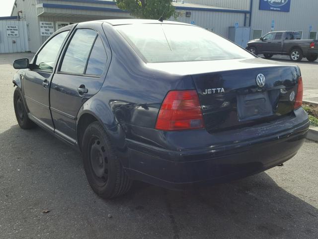 3VWRC29M2YM143943 - 2000 VOLKSWAGEN JETTA GL BLUE photo 3