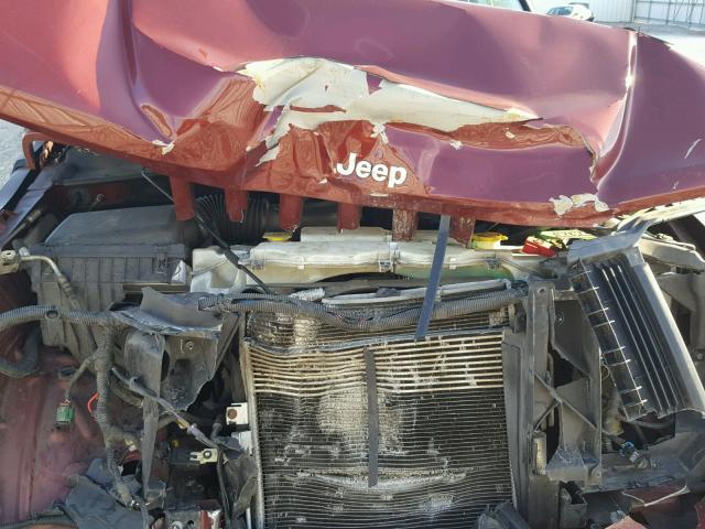 1J8GN28KX8W157053 - 2008 JEEP LIBERTY SP MAROON photo 7
