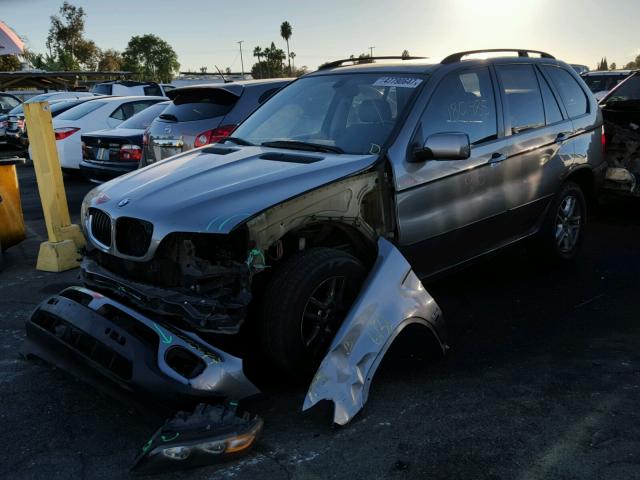 5UXFA13575LY05065 - 2005 BMW X5 3.0I GRAY photo 2