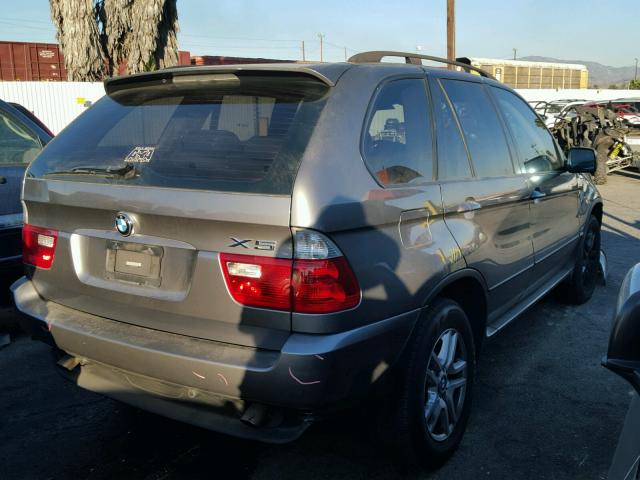 5UXFA13575LY05065 - 2005 BMW X5 3.0I GRAY photo 4