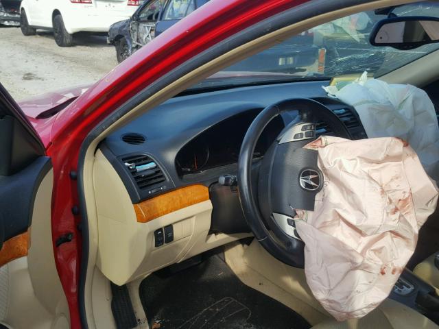 JH4CL96885C024251 - 2005 ACURA TSX RED photo 8