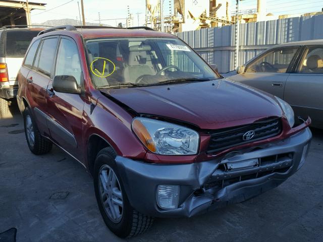 JTEGH20V520067187 - 2002 TOYOTA RAV4 RED photo 1