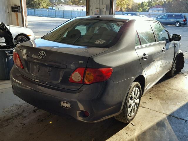 2T1BU40E39C114612 - 2009 TOYOTA COROLLA BA GRAY photo 4