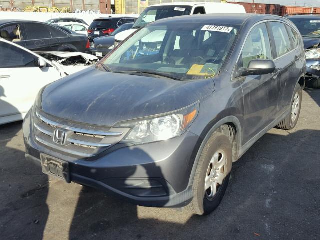 3CZRM3H36DG711077 - 2013 HONDA CR-V LX GRAY photo 2