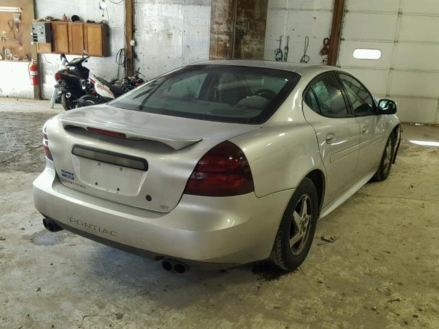 2G2WS522341174630 - 2004 PONTIAC GRAND PRIX SILVER photo 4