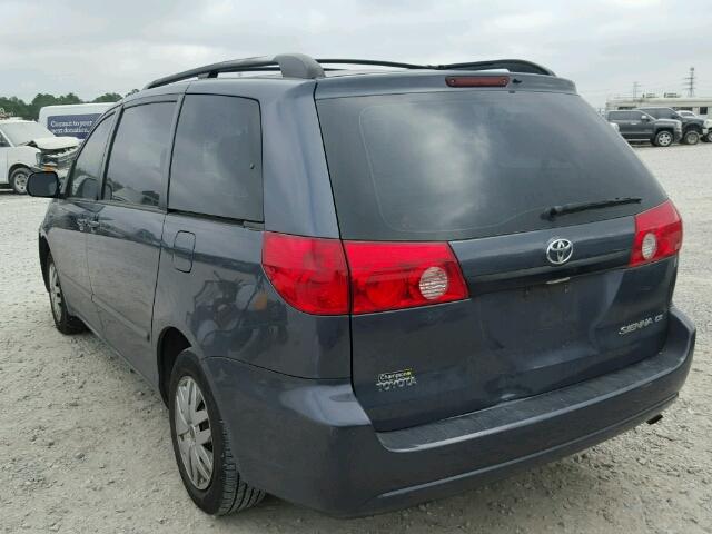 5TDZK23C08S124569 - 2008 TOYOTA SIENNA CE GRAY photo 3