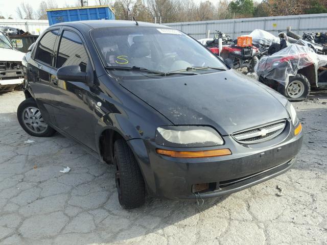 KL1TD52685B437053 - 2005 CHEVROLET AVEO BASE CHARCOAL photo 1