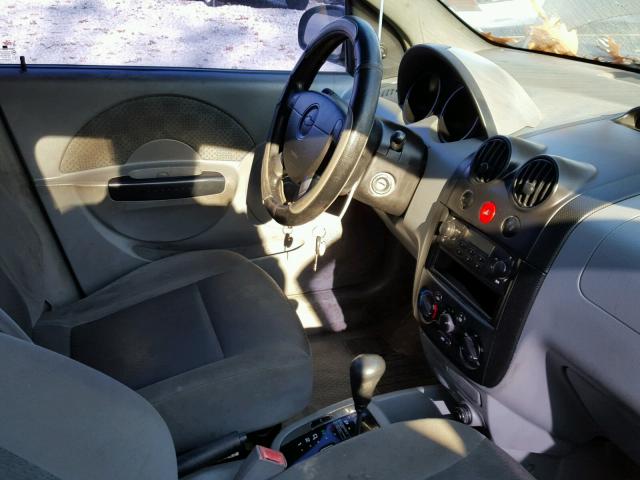 KL1TD52685B437053 - 2005 CHEVROLET AVEO BASE გრაფიტი ფოტო 3