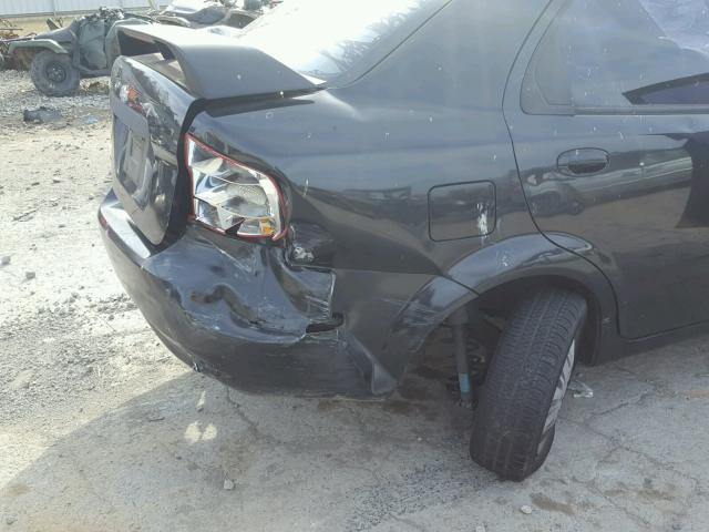 KL1TD52685B437053 - 2005 CHEVROLET AVEO BASE გრაფიტი ფოტო 9
