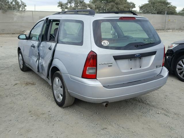 1FAHP36N47W137880 - 2007 FORD FOCUS ZXW SILVER photo 3