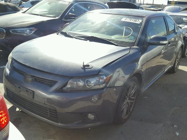 JTKJF5C72B3016865 - 2011 TOYOTA SCION TC GRAY photo 2