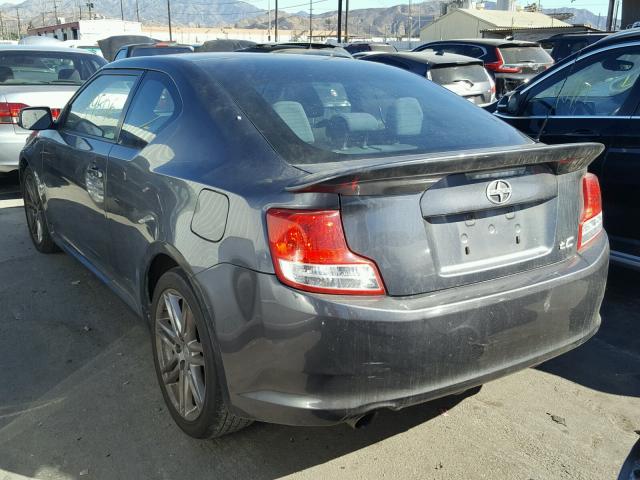 JTKJF5C72B3016865 - 2011 TOYOTA SCION TC GRAY photo 3