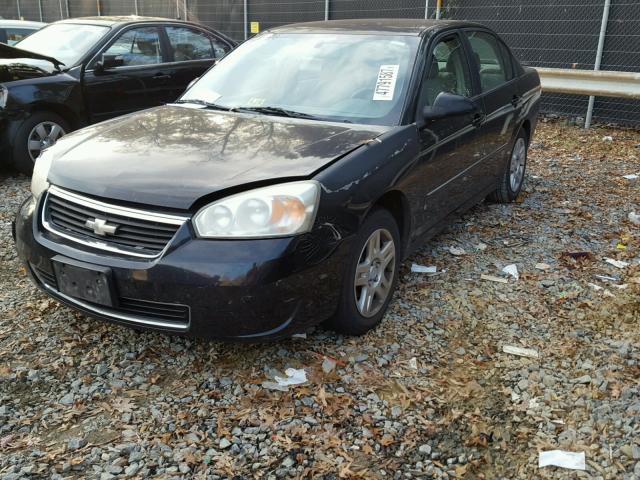 1G1ZT51F66F119619 - 2006 CHEVROLET MALIBU LT BLACK photo 2