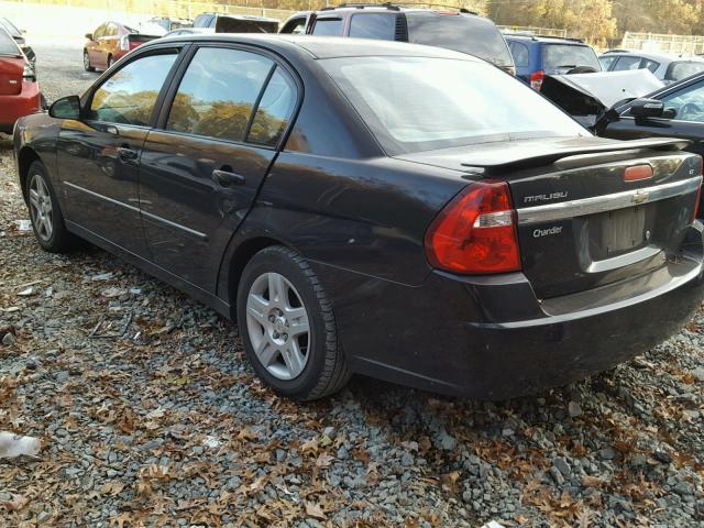 1G1ZT51F66F119619 - 2006 CHEVROLET MALIBU LT BLACK photo 3