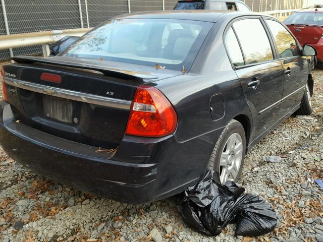 1G1ZT51F66F119619 - 2006 CHEVROLET MALIBU LT BLACK photo 4