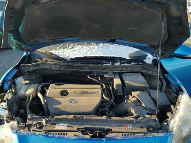 JM1BL1H53A1111885 - 2010 MAZDA 3 S BLUE photo 7