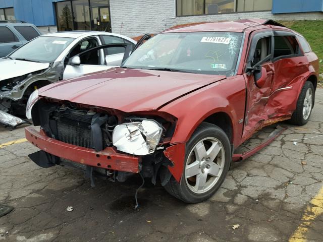 2D4GZ47V26H344837 - 2006 DODGE MAGNUM SXT RED photo 2