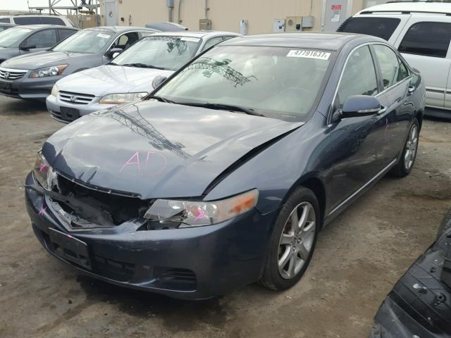 JH4CL968X4C021785 - 2004 ACURA TSX BLUE photo 2