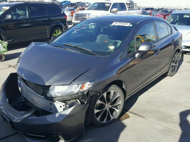 2HGFB6E5XDH701613 - 2013 HONDA CIVIC SI CHARCOAL photo 2