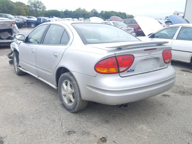 1G3NL52T21C200430 - 2001 OLDSMOBILE ALERO GL SILVER photo 3