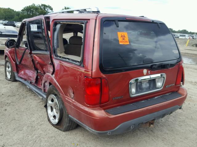 5LMEU27R92LJ15037 - 2002 LINCOLN NAVIGATOR 勃艮第红 照片 3