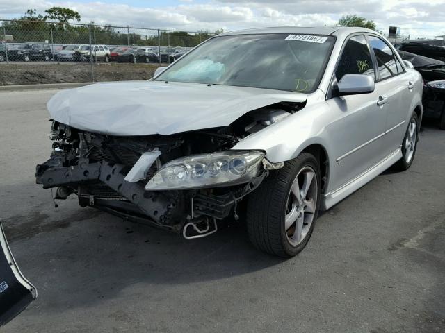 1YVHP80D135M44537 - 2003 MAZDA 6 S WHITE photo 2