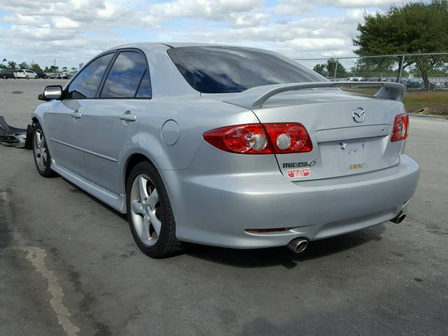 1YVHP80D135M44537 - 2003 MAZDA 6 S WHITE photo 3