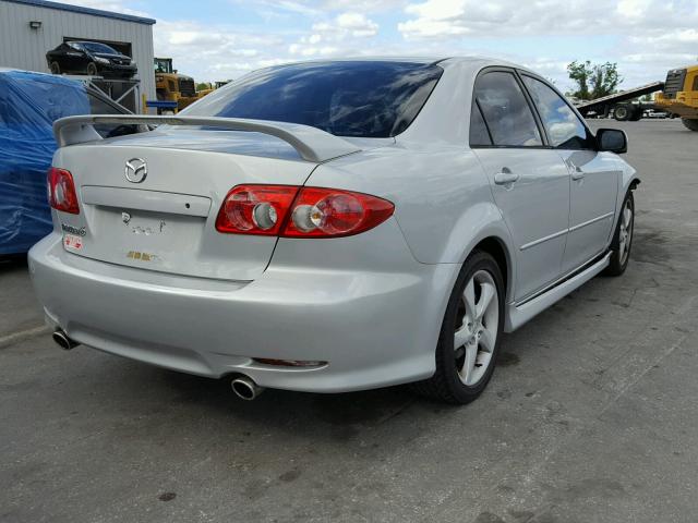 1YVHP80D135M44537 - 2003 MAZDA 6 S WHITE photo 4