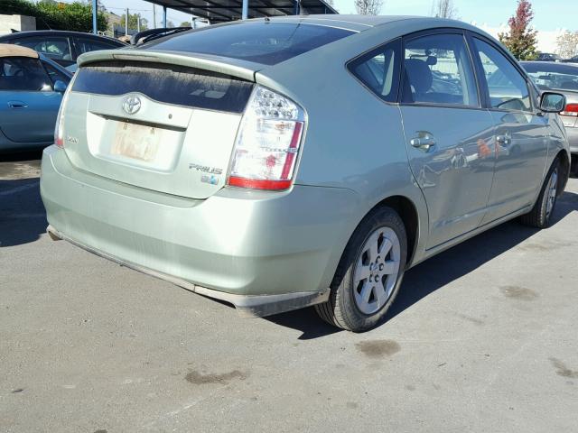 JTDKB20U177636221 - 2007 TOYOTA PRIUS GREEN photo 4