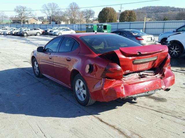 2G2WP552271142219 - 2007 PONTIAC GRAND PRIX RED photo 3