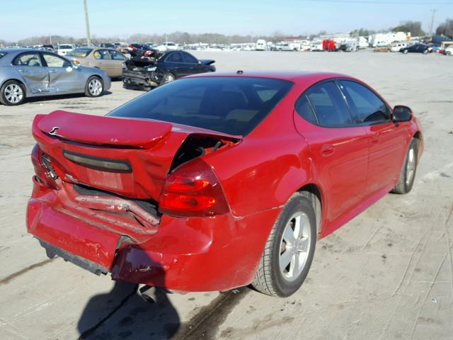 2G2WP552271142219 - 2007 PONTIAC GRAND PRIX წითელი ფოტო 4