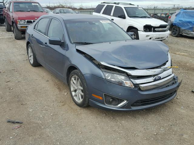 3FAHP0JA7CR245572 - 2012 FORD FUSION SEL BLUE photo 1