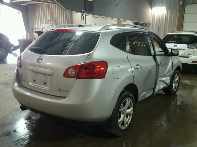 JN8AS58V99W186292 - 2009 NISSAN ROGUE S SILVER photo 4