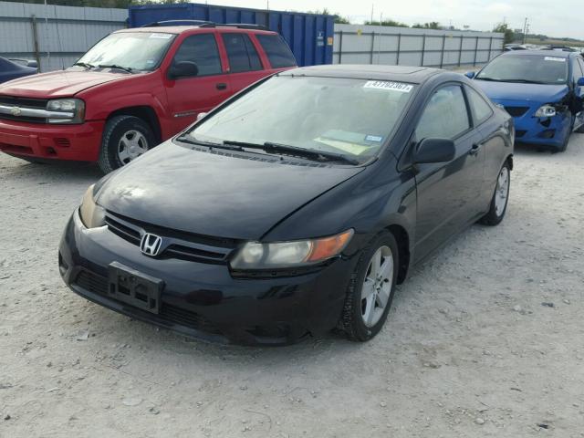 2HGFG11846H514729 - 2006 HONDA CIVIC EX BLACK photo 2