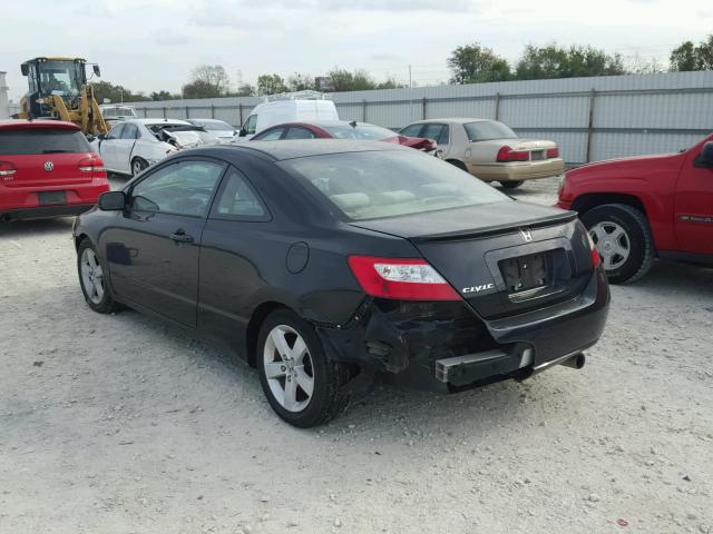 2HGFG11846H514729 - 2006 HONDA CIVIC EX BLACK photo 3